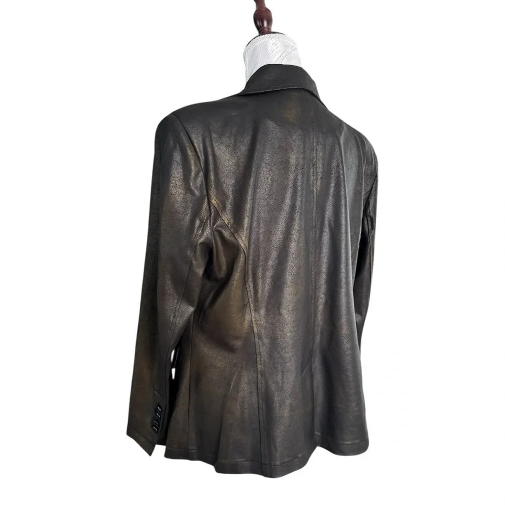 Clara Sun Woo Liquid Leather Blazer - Large - Picture 7 of 8